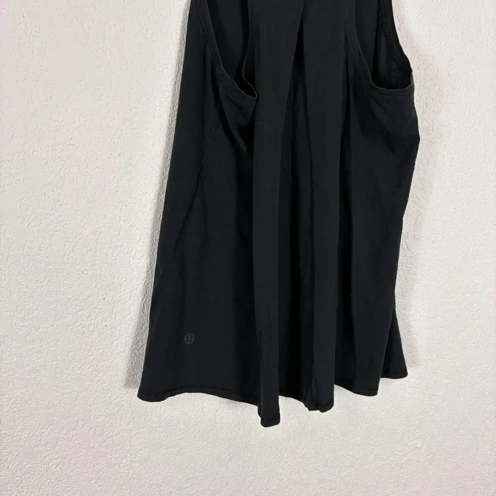 Lululemon‎ Slit Back Black Tank Top